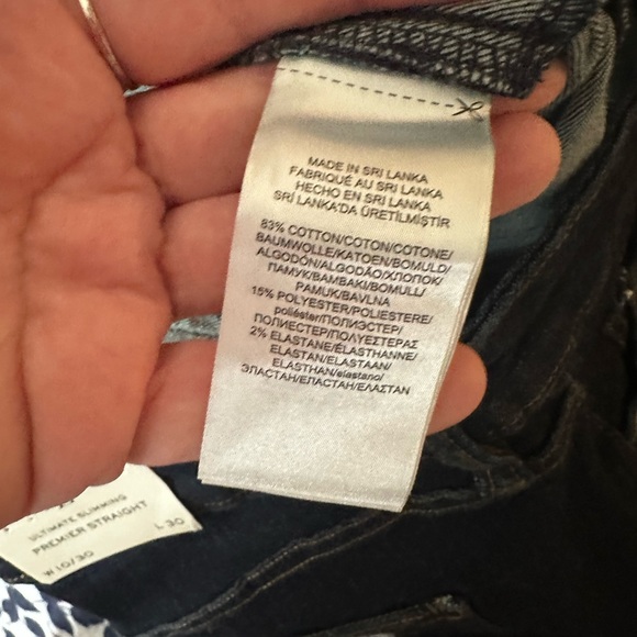 Lauren Ralph Lauren Mid-Rise Slimming Panels Premier Straight Jeans NWT 10/30 - Picture 11 of 16